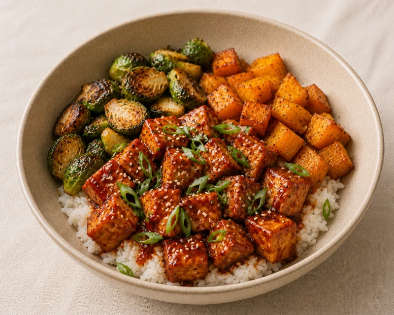 Gochujang Tofu Rice Bowl